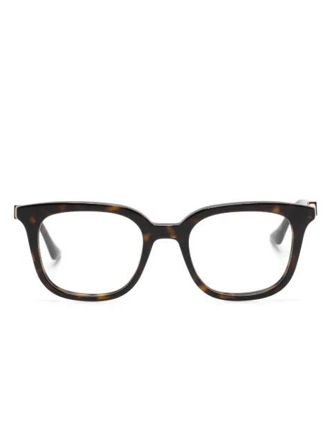 Gucci Eyewear lentes con armazón cuadrada estilo carey