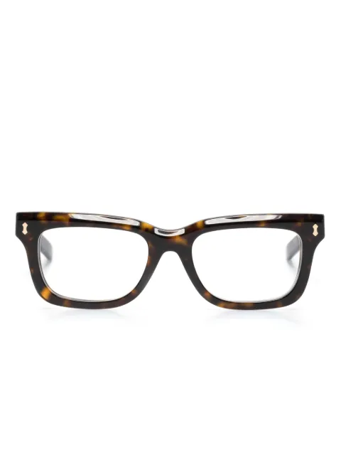 Gucci Eyewear lentes con armazón cuadrada estilo carey