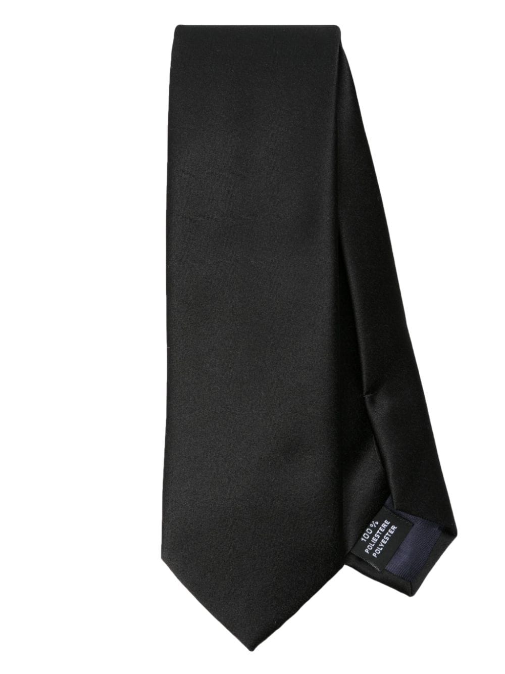 Tagliatore satin pointed-tip tie - Black
