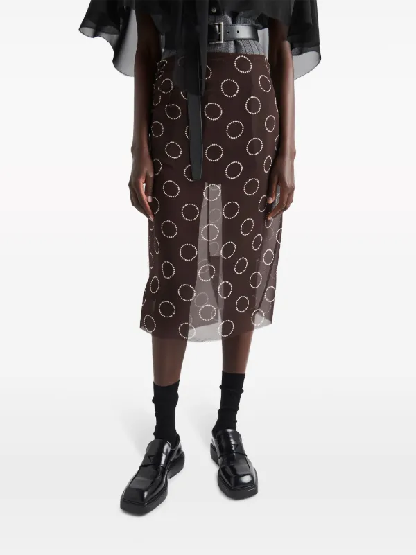 georgette pencil skirt | Acka.｜ エーシーケーエー｜公式