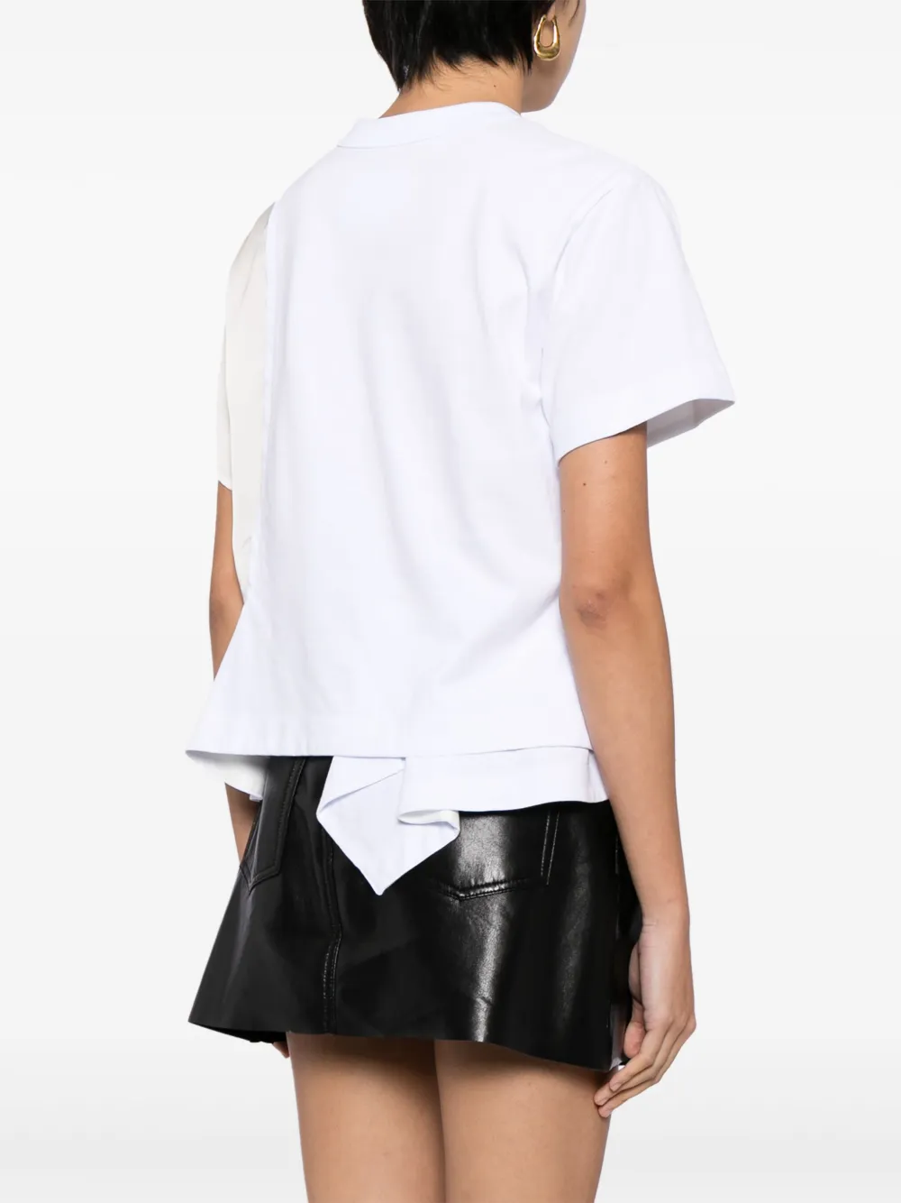 sacai T-shirt met tekst Wit