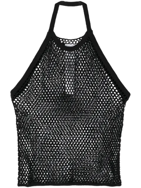 Doublet halterneck mesh top