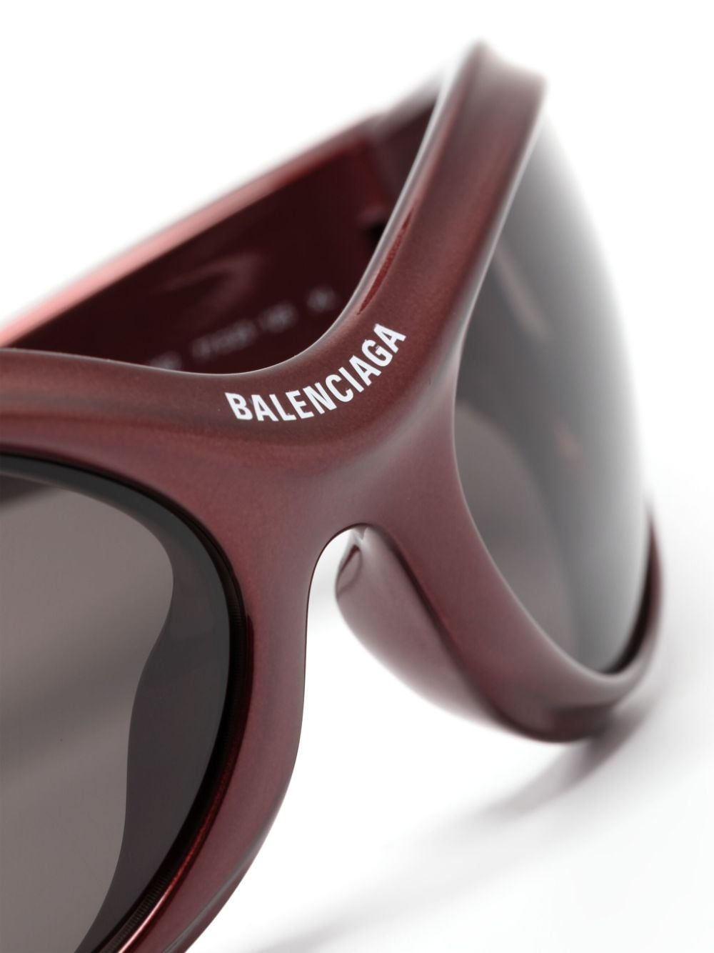 Balenciaga Eyewear Dynamo zonnebril met rond montuur Roze