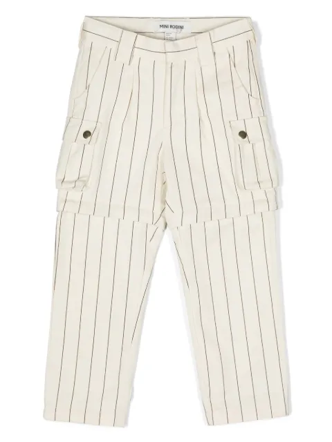 Mini Rodini striped twill trousers