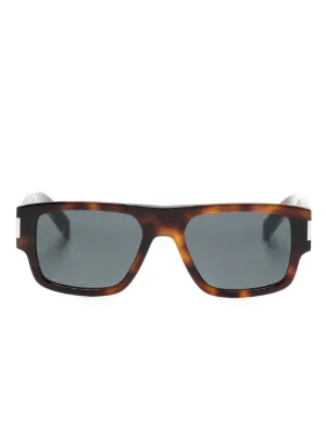 Saint Laurent Eyewear トータスシェル サングラス | ブラウン