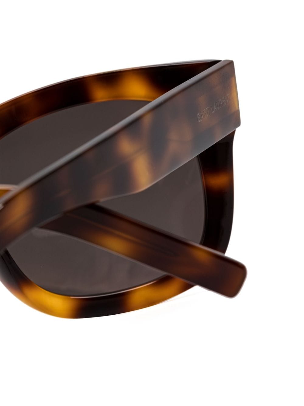 Shop Saint Laurent Sl 650 Monceau Square-frame Sunglasses In Brown