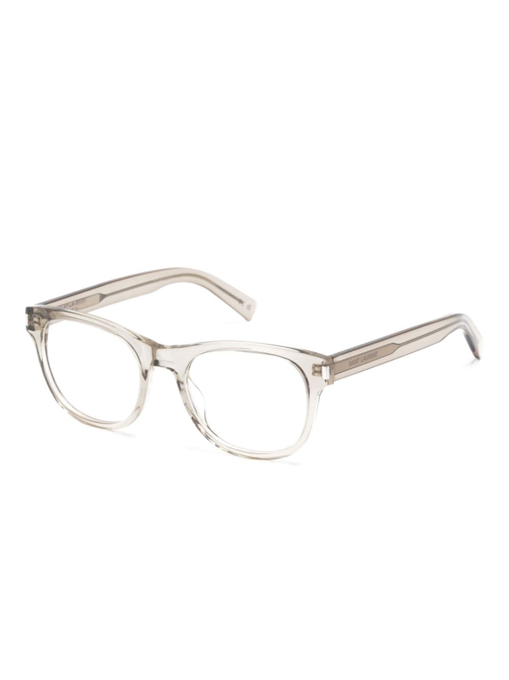 Shop Saint Laurent Sl663 Square-frame Glasses In Grey