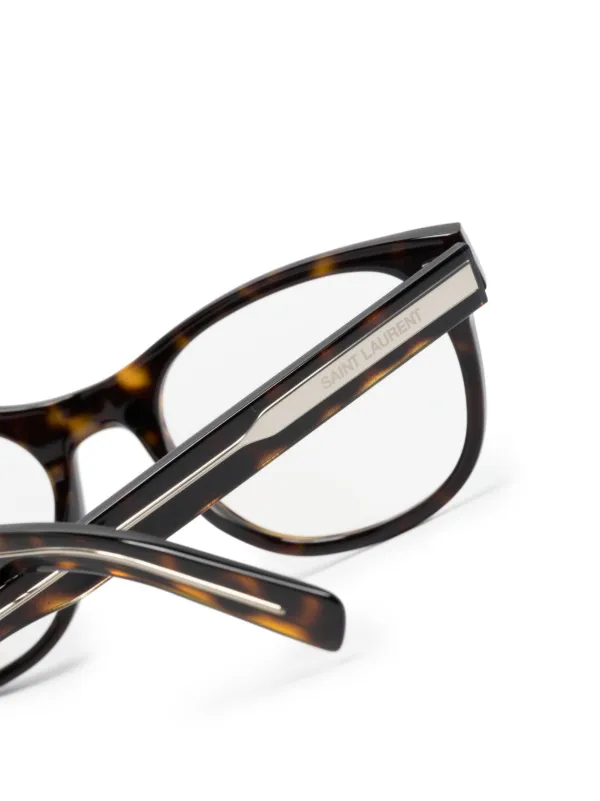 Saint Laurent Eyewear SL 663 square-frame Glasses | Brown | FARFETCH