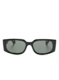 Gucci Eyewear Double G rectangle-frame sunglasses - Black