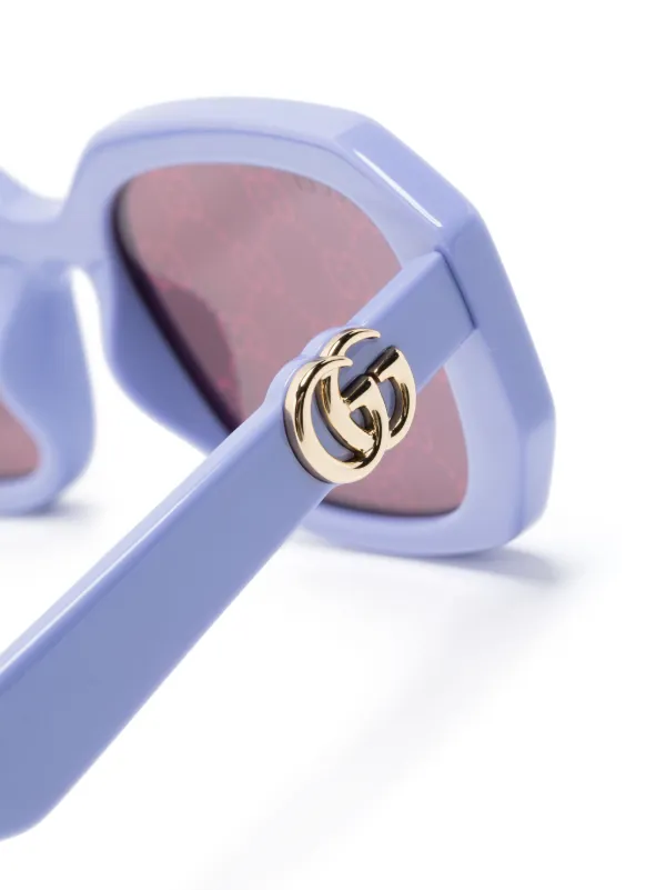 Gucci Eyewear GG1535S round-frame Sunglasses | Purple | FARFETCH