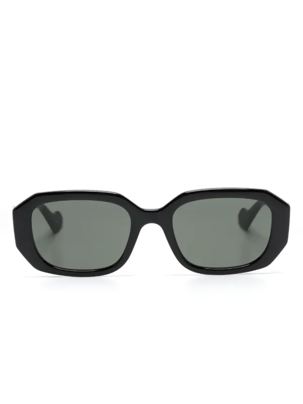 Gucci Black Geometric Sunglasses 0400020319824_BLACKDARKGREY?  main image 4