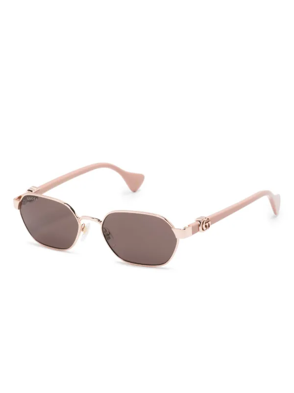 Gucci Eyewear オーバルフレーム サングラス | ゴールドトーン