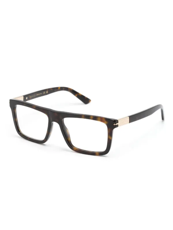 Gucci Eyeglasses Frames GG3871s Y4M99 Tortoise Square Pave Crystals | NEVER WORN Square optical frame in dark tortoiseshell | GUCCI® SI main image 4