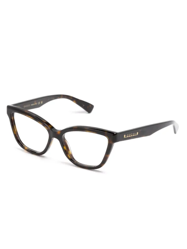 Gucci Eyewear GG1589O キャットアイ眼鏡フレーム | ブラウン