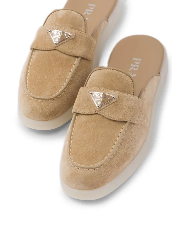 Prada suede mules deals