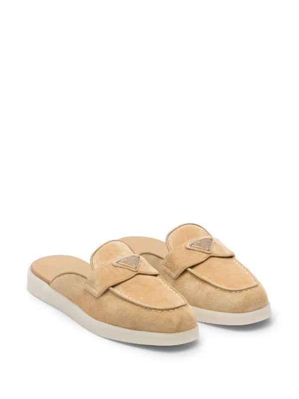 Prada suede mules online