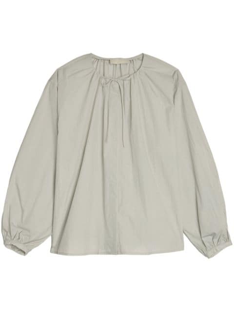 Amomento drawstring cotton blouse