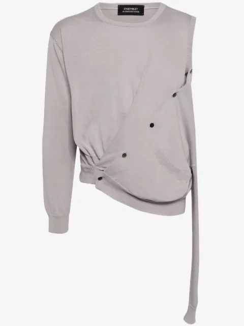Doublet AI asymmetric cardigan