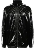 Doublet patent-finish track jacket - Black