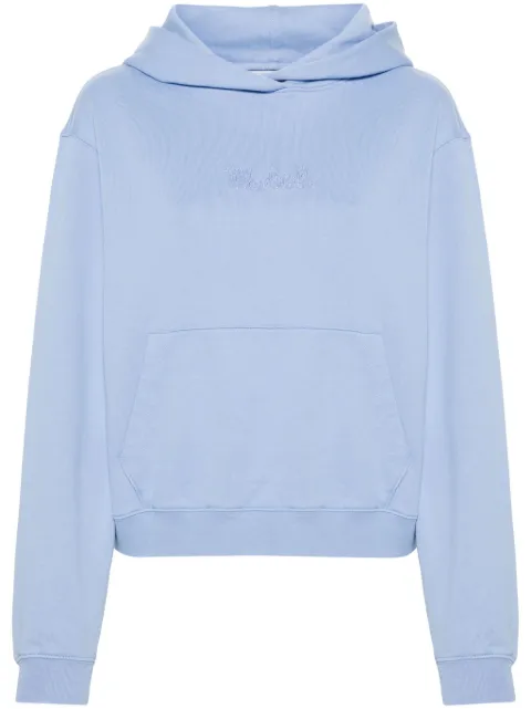 Woolrich logo-embroidered cotton hoodie