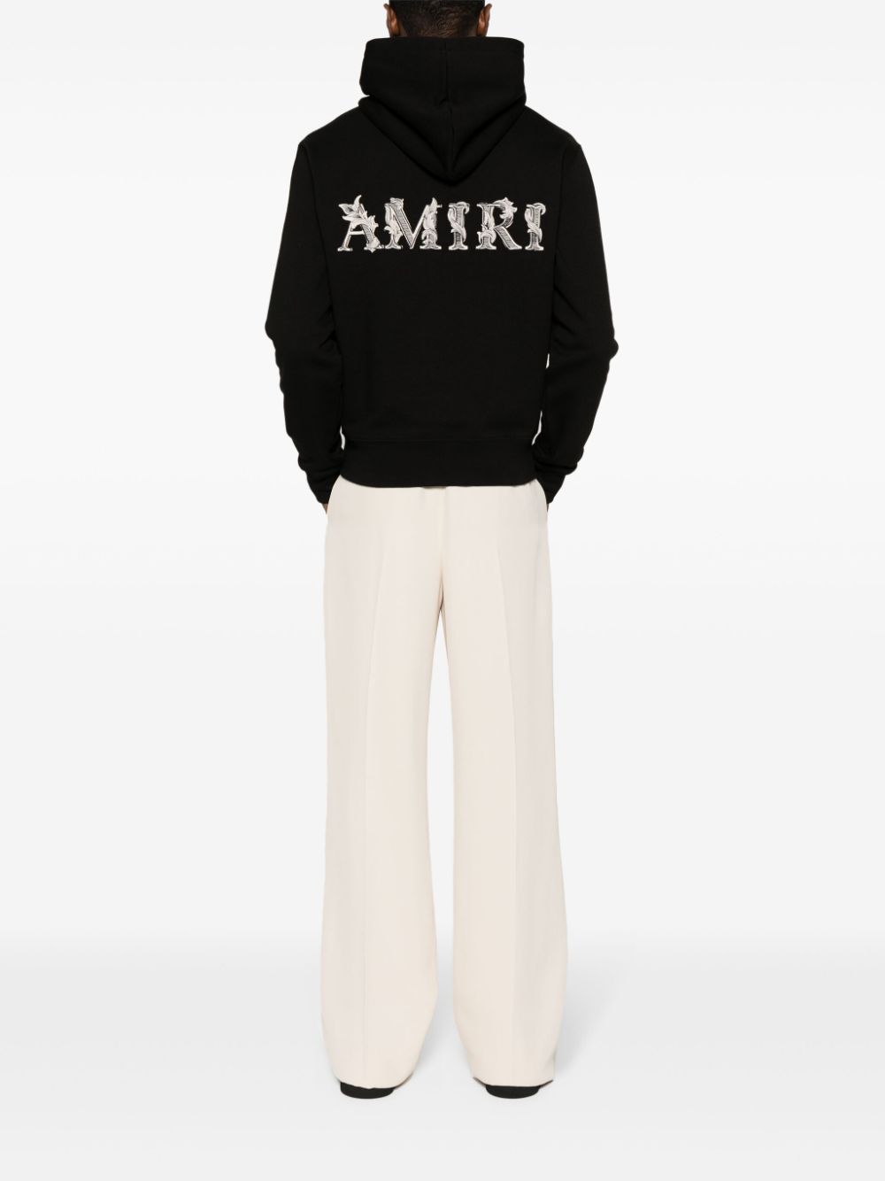 AMIRI Katoenen hoodie met geborduurd logo Zwart