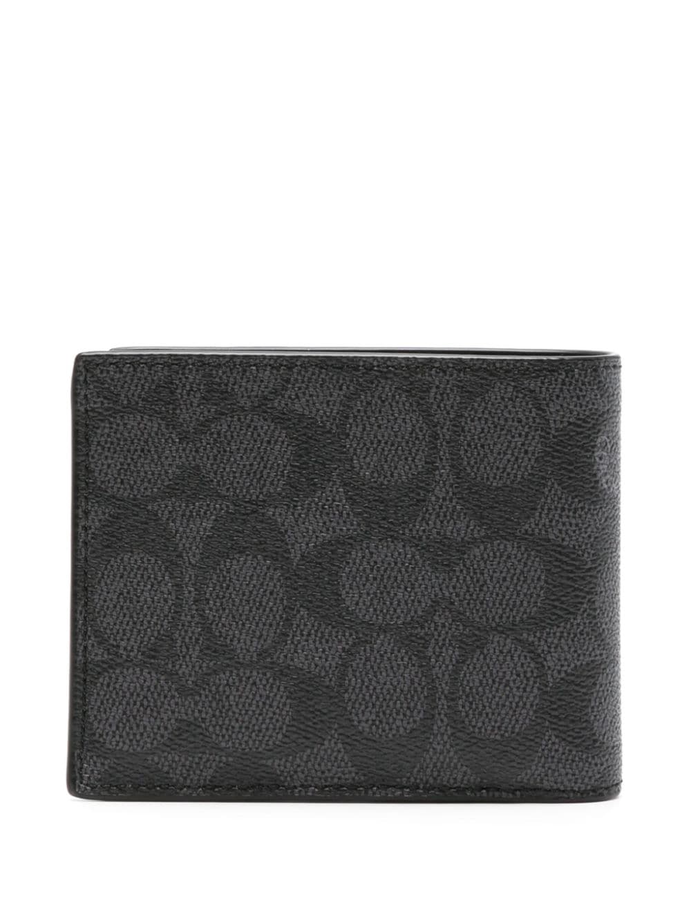 Image 2 of Coach monogram bi-fold leather wallet