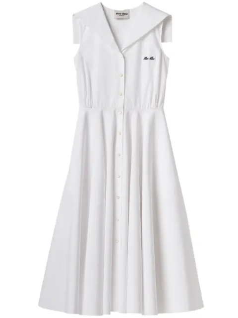 Miu Miu robe courte superposée à col marin