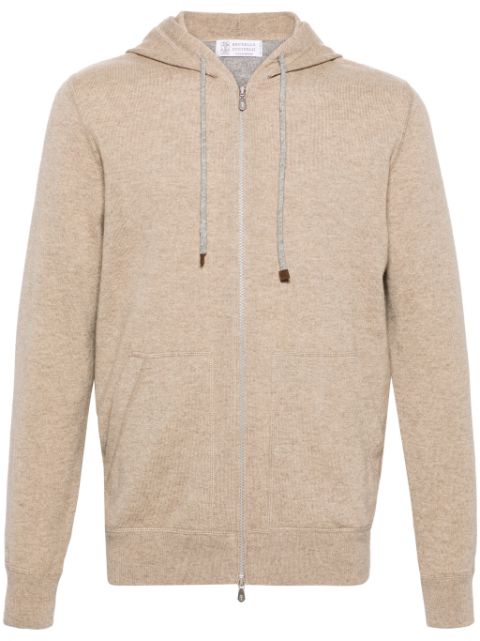 Brunello Cucinelli fine-knit cashmere hoodie Men