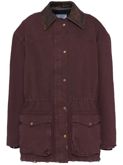 Prada single-breasted canvas jacket