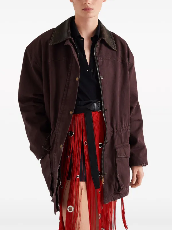 PRADA コート 上品 ベロア キャバン Single-breasted jacket PRADA コート 上品 ベロア キャバン Single-breasted jacket