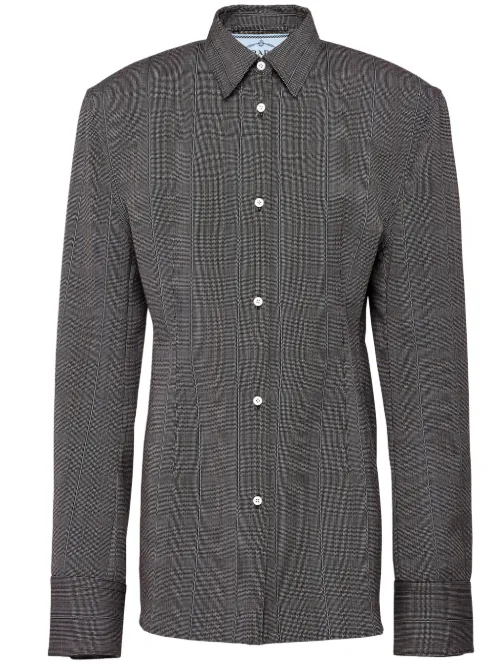 Veste rayée à simple boutonnage - Prada - Modalova