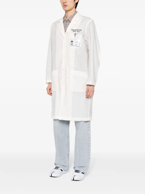 【関税込み】doublet コート Doublet Dc Doublet シングルコート | ホワイト | FARFETCH JP