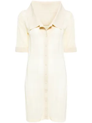 jacquemus gathered shirt dress Jacquemus La Robe Berlingot Dress