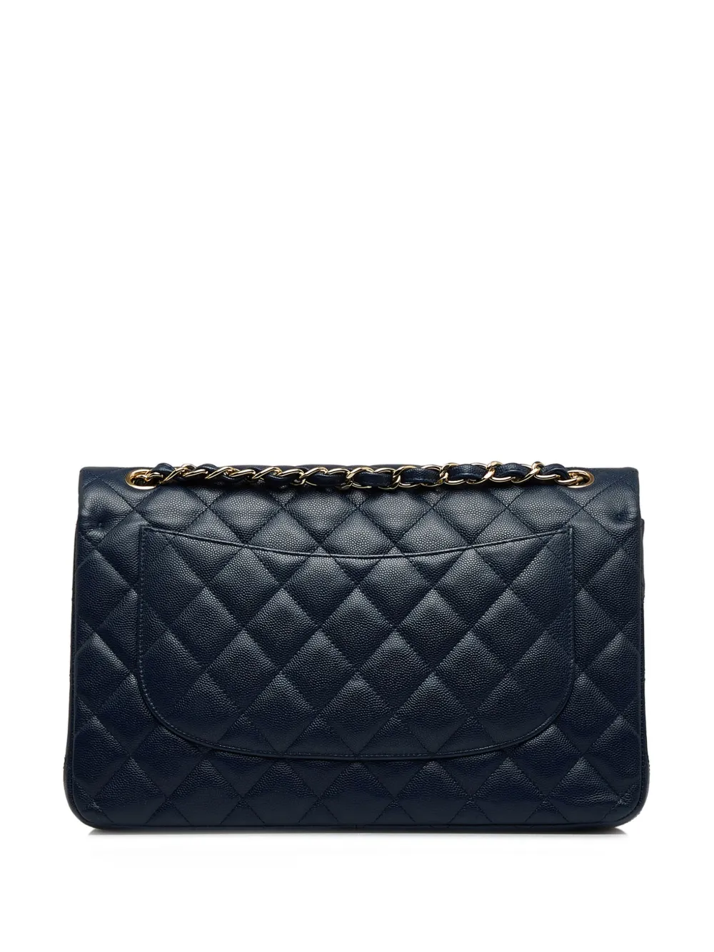 CHANEL Pre-Owned 2017-2018 Jumbo Double Flap shoulder bag - Blauw