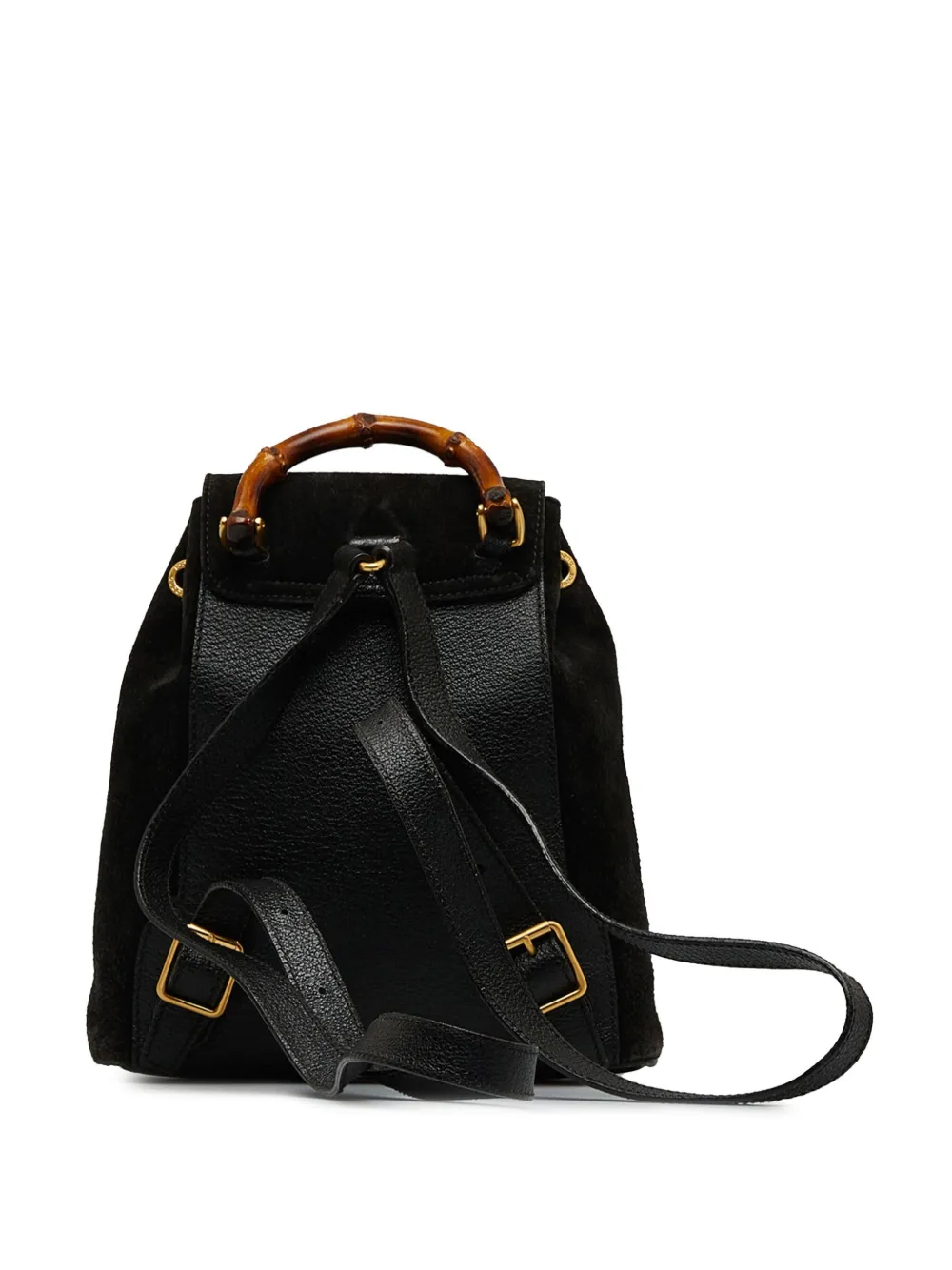 Gucci Pre-Owned 2000-2015 Bamboo suede backpack - Zwart