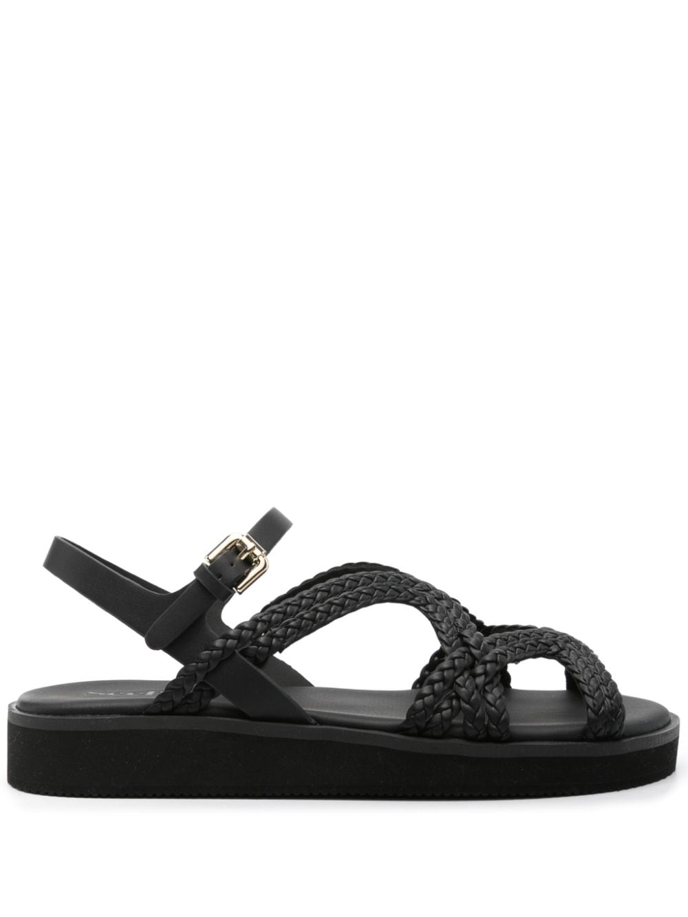 See by Chloé open-toe braided sandals Black