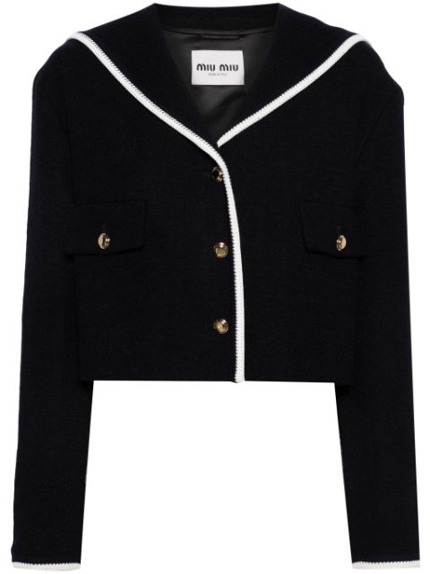 Why Miu Miu logo-applique tweed jacket Women is Quickly Becoming a Top-Selling Item