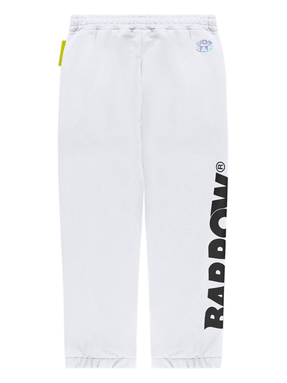 Shop Barrow Logo-print Cotton Track Pants In White