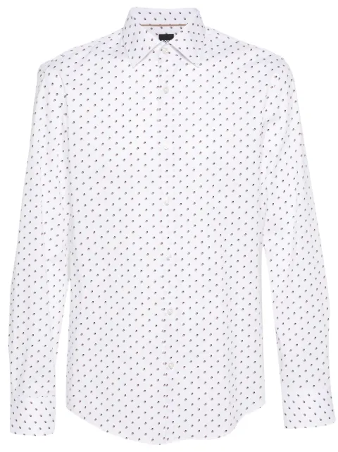 BOSS camisa con estampado geométrico