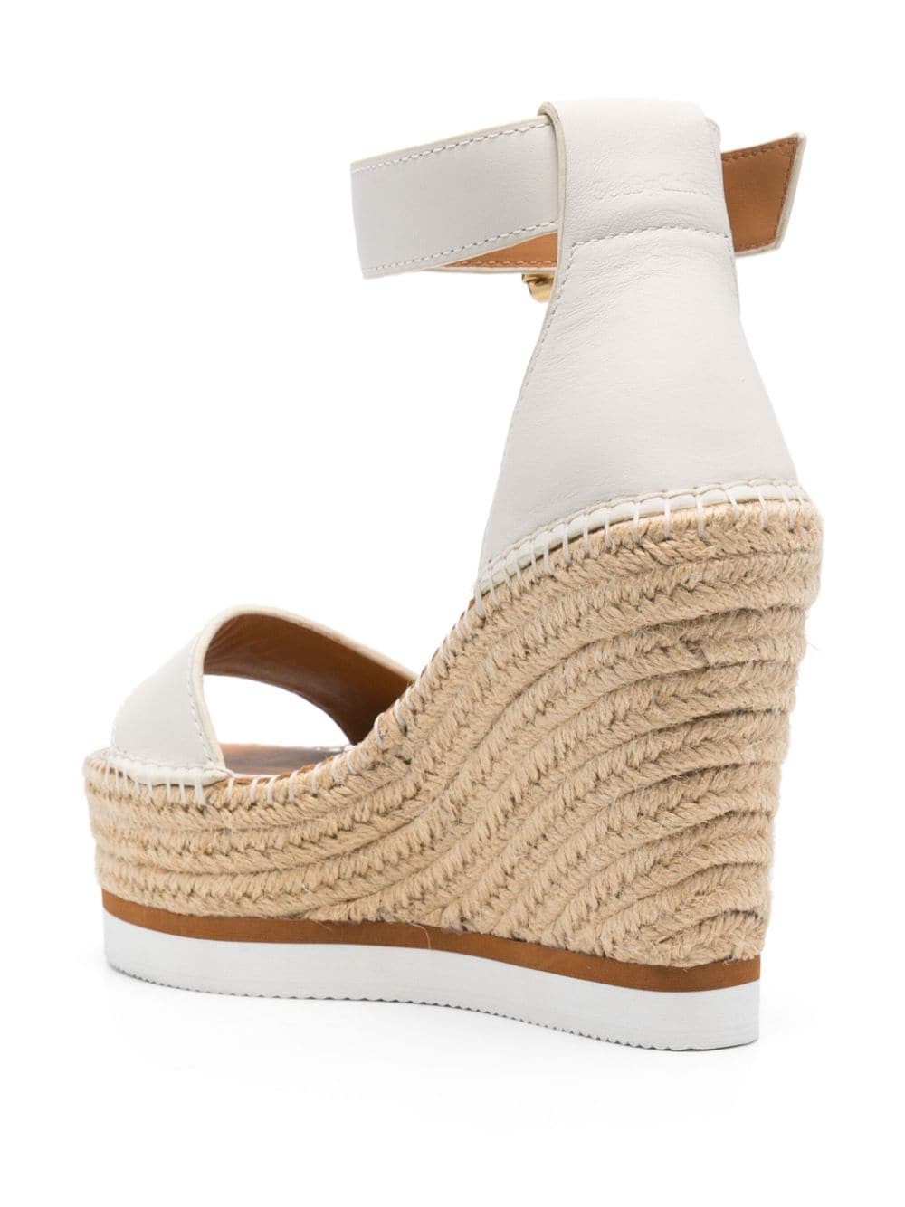 Shop See By Chloé Glyn 115mm Wedge Espadrilles In Neutrals