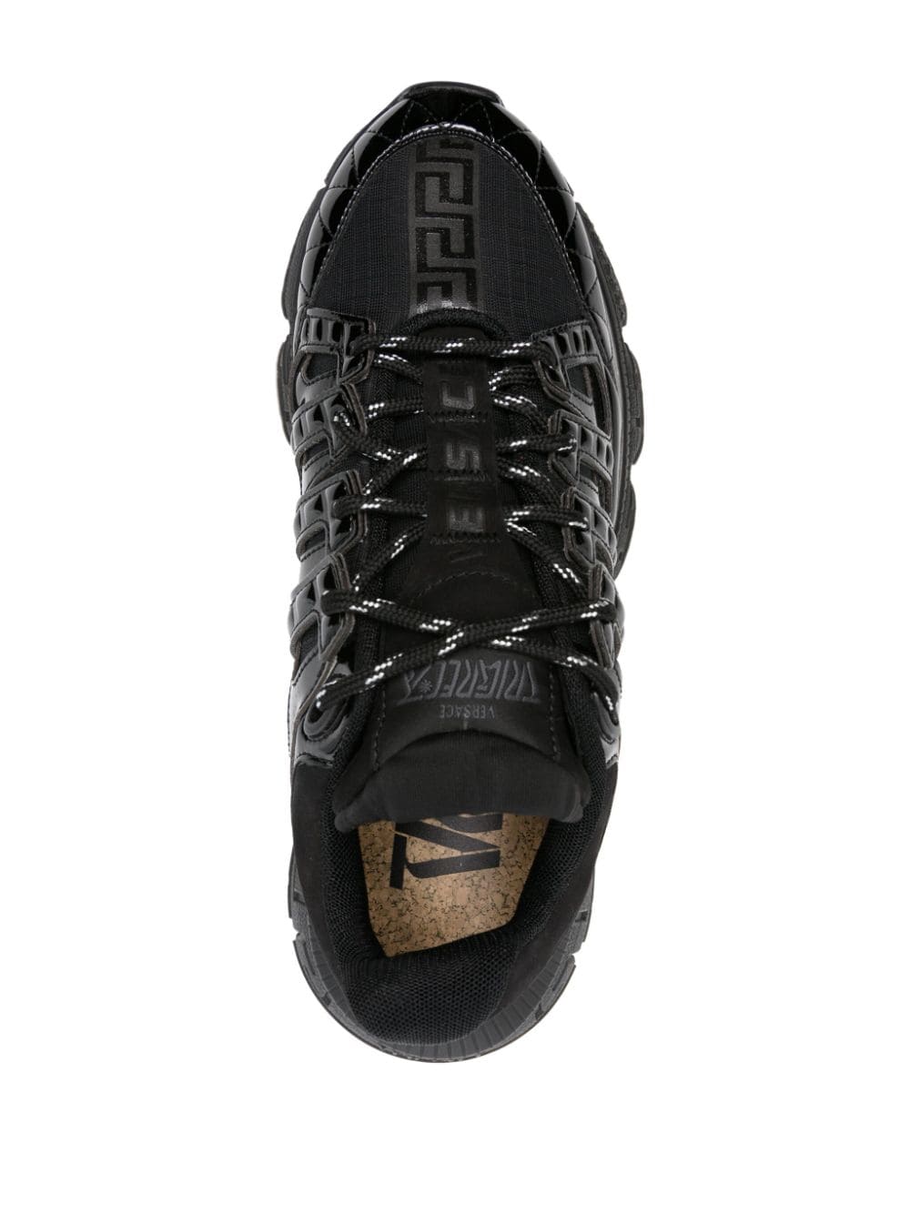 VERSACE TRIGRECA MULTI-PANEL SNEAKERS 