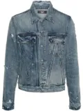 AMIRI distressed-effect denim jacket - Blue