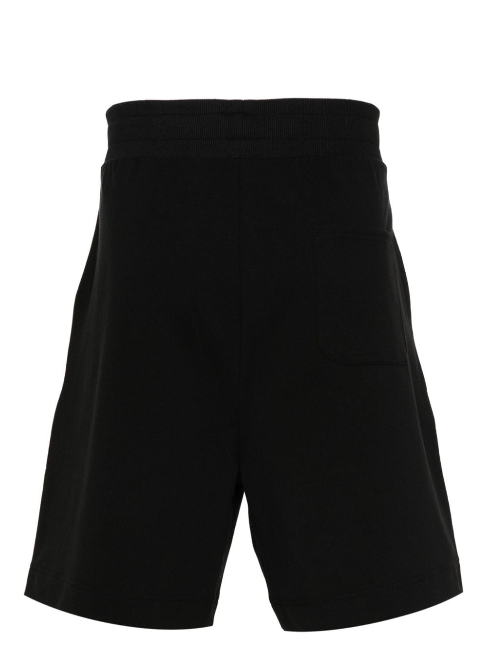 Moschino Katoenen shorts met logoband Zwart