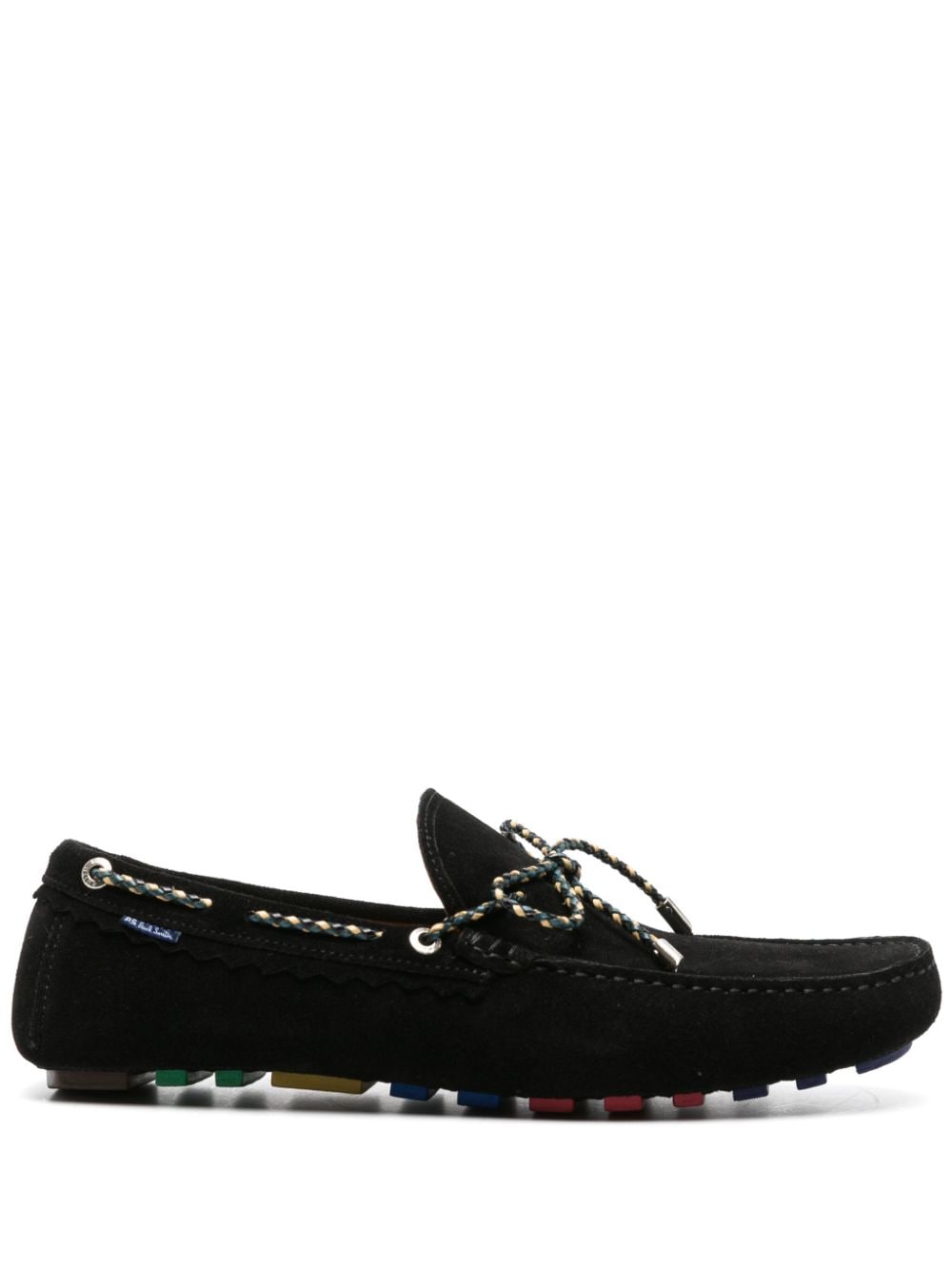 ps paul smith chaussures bateau springfield en daim - noir