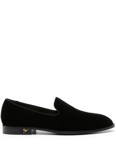 Giuseppe Zanotti Rudolph velvet slippers