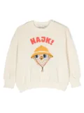 Mini Rodini Hike cartoon-print sweatshirt - Neutrals