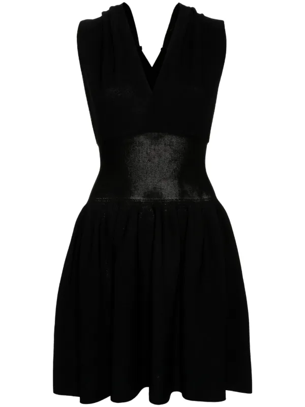 Iceberg logo-embossed Detail Knitted Dress | Black | FARFETCH IN