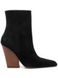 Paris Texas ankle-length suede boots - Black