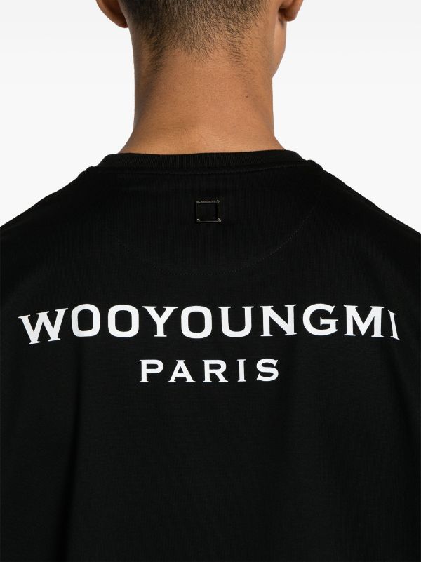 Wooyoungmi logo-patch Cotton T-shirt - Farfetch