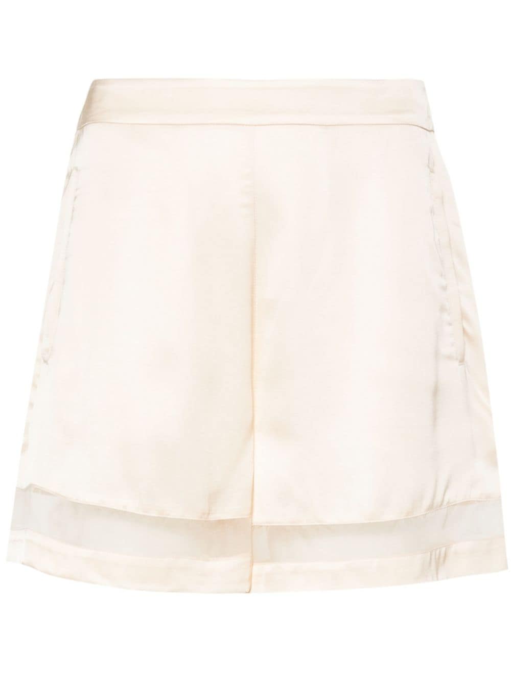 Iceberg Satijnen shorts Beige